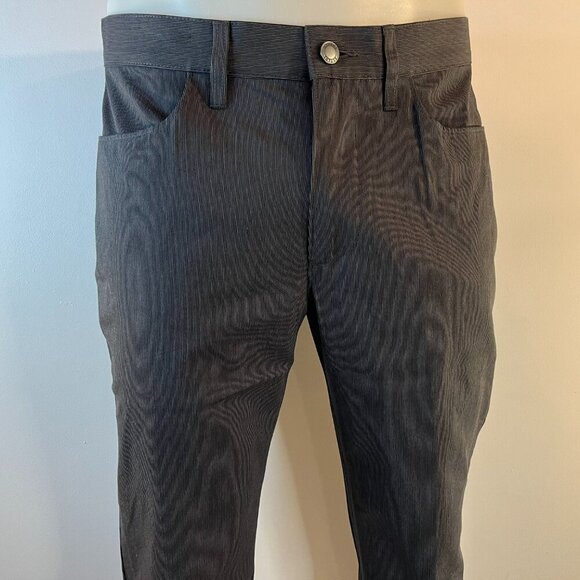 Alfani Men's Grey Black Striped Slim Fit Pants - Size 34 x 30 - NWT - Picture 3 of 5